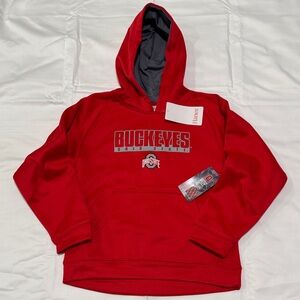 Hanes Kids Red Buckeyes Hoodie